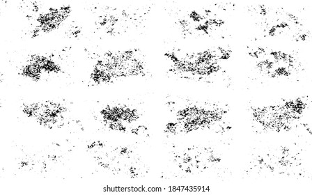 Rough black and white texture vector. Distressed overlay texture. Grunge background. Abstract textured effect. Vector Illustration. Black isolated on white background. EPS10.