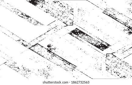 Rough black and white texture vector. Distressed overlay texture. Grunge background. Abstract textured effect. Vector Illustration. Black isolated on white background. EPS10.