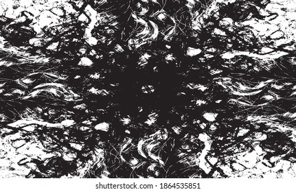 Rough black and white texture vector. Distressed overlay texture. Grunge background. Abstract textured effect. Vector Illustration. Black isolated on white background. EPS10.
