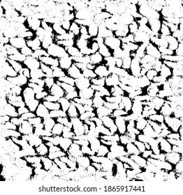 Rough black and white texture vector. Distressed overlay texture. Grunge background. Abstract textured effect. Vector Illustration. Black isolated on white background. EPS10.
