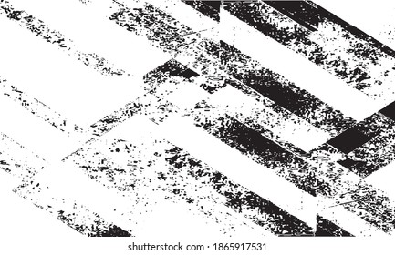 Rough black and white texture vector. Distressed overlay texture. Grunge background. Abstract textured effect. Vector Illustration. Black isolated on white background. EPS10.