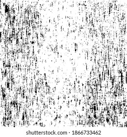 Rough black and white texture vector. Distressed overlay texture. Grunge background. Abstract textured effect. Vector Illustration. Black isolated on white background. EPS10.