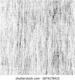 Reiche schwarz-weiße Textur, Vektorgrafik. Verzerrte Overlay-Textur. brüchiger Hintergrund. Abstrakter strukturierter Effekt. Vektorgrafik. Schwarz einzeln auf weißem Hintergrund. EPS10.