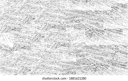 Rough black and white texture vector. Distressed overlay texture. Grunge background. Abstract textured effect. Vector Illustration. Black isolated on white background. EPS10.