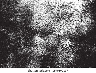 Vector de textura gruesa en blanco y negro. Textura superpuesta angustiada. Borde de fondo. Efecto texturado abstracto. Ilustración vectorial. Negro aislado sobre fondo blanco. EPS10.