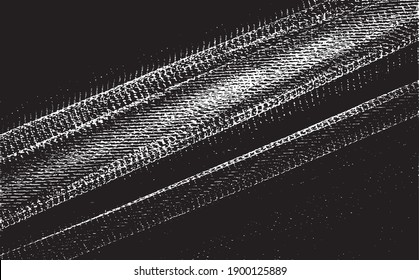 Rough black and white texture vector. Distressed overlay texture. Grunge background. Abstract textured effect. Vector Illustration. Black isolated on white background. EPS10.