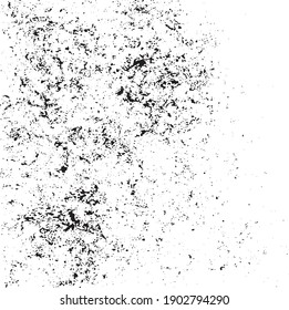 Rough black and white texture vector. Distressed overlay texture. Grunge background. Abstract textured effect. Vector Illustration. Black isolated on white background. EPS10.