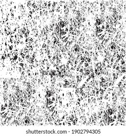 Rough black and white texture vector. Distressed overlay texture. Grunge background. Abstract textured effect. Vector Illustration. Black isolated on white background. EPS10.