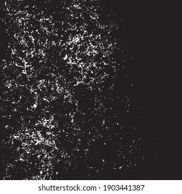 Rough black and white texture vector. Distressed overlay texture. Grunge background. Abstract textured effect. Vector Illustration. Black isolated on white background. EPS10.