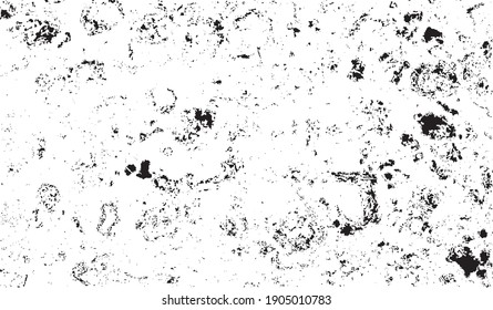 Rough black and white texture vector. Distressed overlay texture. Grunge background. Abstract textured effect. Vector Illustration. Black isolated on white background. EPS10.