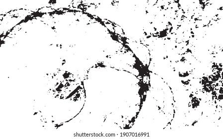 Rough black and white texture vector. Distressed overlay texture. Grunge background. Abstract textured effect. Vector Illustration. Black isolated on white background. EPS10.