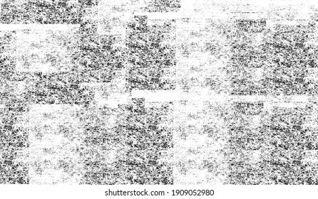 Rough black and white texture vector. Distressed overlay texture. Grunge background. Abstract textured effect. Vector Illustration. Black isolated on white background. EPS10.