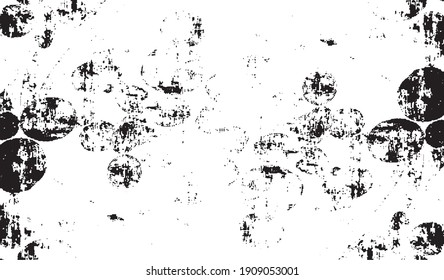 Rough black and white texture vector. Distressed overlay texture. Grunge background. Abstract textured effect. Vector Illustration. Black isolated on white background. EPS10.