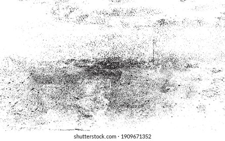 Rough black and white texture vector. Distressed overlay texture. Grunge background. Abstract textured effect. Vector Illustration. Black isolated on white background. EPS10.