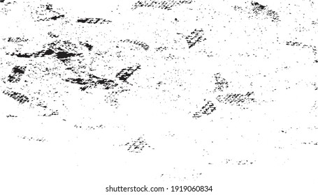 Vector de textura gruesa en blanco y negro. Textura superpuesta angustiada. Borde de fondo. Efecto texturado abstracto. Ilustración vectorial. Negro aislado sobre fondo blanco. EPS10.