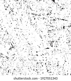 Rough black and white texture vector. Distressed overlay texture. Grunge background. Abstract textured effect. Vector Illustration. Black isolated on white background. EPS10.