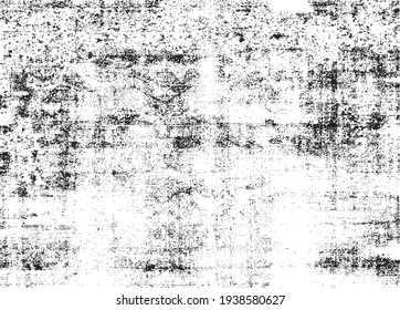 Rough black and white texture vector. Distressed overlay texture. Grunge background. Abstract textured effect. Vector Illustration. Black isolated on white background. EPS10.
