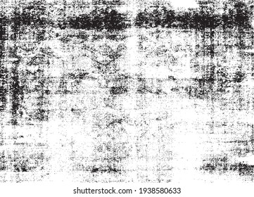 Rough black and white texture vector. Distressed overlay texture. Grunge background. Abstract textured effect. Vector Illustration. Black isolated on white background. EPS10.