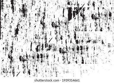 Rough black and white texture vector. Distressed overlay texture. Grunge background. Abstract textured effect. Vector Illustration. Black isolated on white background. EPS10.