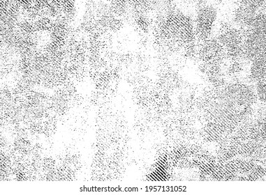 Rough black and white texture vector. Distressed overlay texture. Grunge background. Abstract textured effect. Vector Illustration. Black isolated on white background. EPS10.