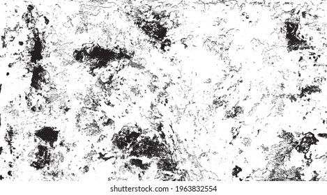 Rough black and white texture vector. Distressed overlay texture. Grunge background. Abstract textured effect. Vector Illustration. Black isolated on white background. EPS10.