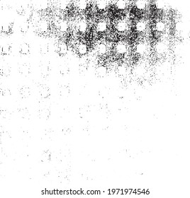 Rough black and white texture vector. Distressed overlay texture. Grunge background. Abstract textured effect. Vector Illustration. Black isolated on white background. EPS10.