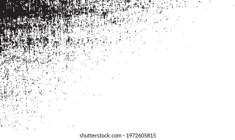 Rough black and white texture vector. Distressed overlay texture. Grunge background. Abstract textured effect. Vector Illustration. Black isolated on white background. EPS10.