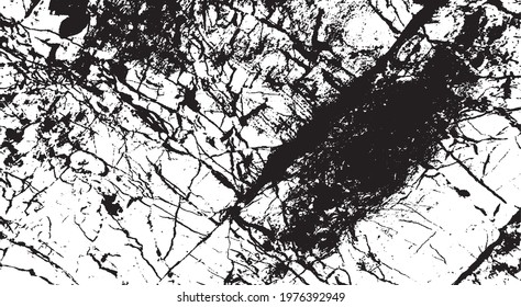 Rough black and white texture vector. Distressed overlay texture. Grunge background. Abstract textured effect. Vector Illustration. Black isolated on white background. EPS10.