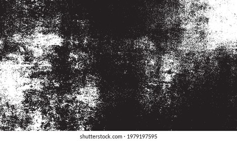 Rough black and white texture vector. Distressed overlay texture. Grunge background. Abstract textured effect. Vector Illustration. Black isolated on white background. EPS10.