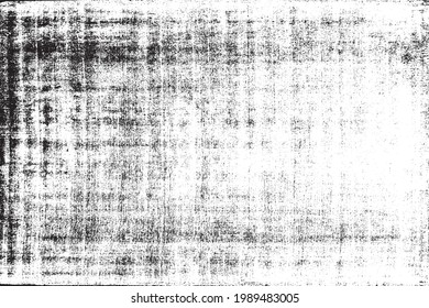 Rough black and white texture vector. Distressed overlay texture. Grunge background. Abstract textured effect. Vector Illustration. Black isolated on white background. EPS10.