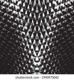 Vector de textura gruesa en blanco y negro. Textura superpuesta angustiada. Borde de fondo. Efecto texturado abstracto. Ilustración vectorial. Negro aislado sobre fondo blanco. EPS10.