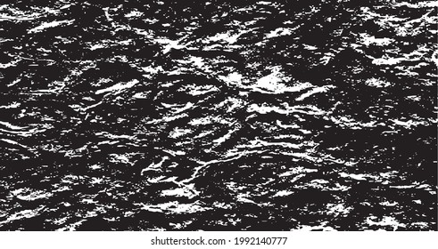 Rough black and white texture vector. Distressed overlay texture. Grunge background. Abstract textured effect. Vector Illustration. Black isolated on white background. EPS10.