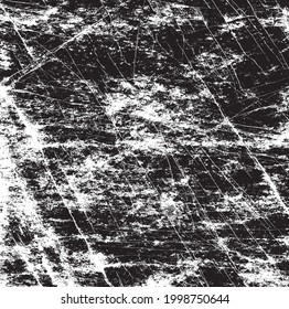 Rough black and white texture vector. Distressed overlay texture. Grunge background. Abstract textured effect. Vector Illustration. Black isolated on white background. EPS10.