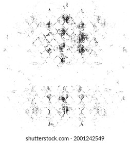 Rough black and white texture vector. Distressed overlay texture. Grunge background. Abstract textured effect. Vector Illustration. Black isolated on white background. EPS10.
