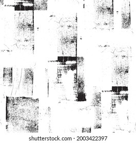 Rough black and white texture vector. Distressed overlay texture. Grunge background. Abstract textured effect. Vector Illustration. Black isolated on white background. EPS10.