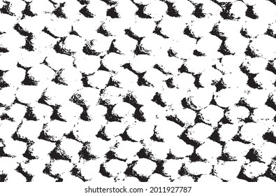 Rough black and white texture vector. Distressed overlay texture. Grunge background. Abstract textured effect. Vector Illustration. Black isolated on white background. EPS10.