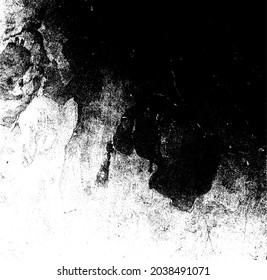 Rough black and white texture vector. Distressed overlay texture. Grunge background. Abstract textured effect. Vector Illustration. Black isolated on white background. EPS10.