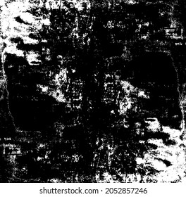Rough black and white texture vector. Distressed overlay texture. Grunge background. Abstract textured effect. Vector Illustration. Black isolated on white background. EPS10.