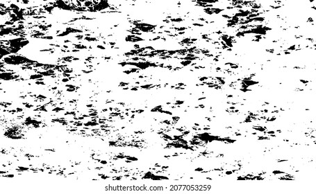 Rough black and white texture vector. Distressed overlay texture. Grunge background. Abstract textured effect. Vector Illustration. Black isolated on white background. EPS10.