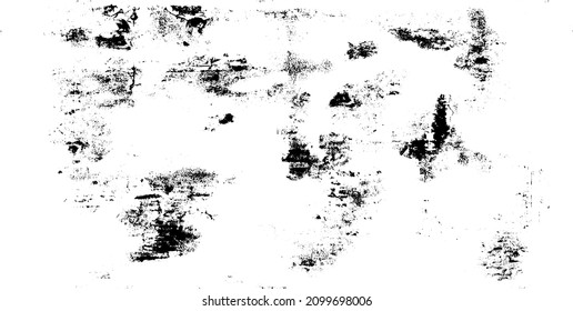 Rough black and white texture vector. Distressed overlay texture. Grunge background. Abstract textured effect. Vector Illustration. Black isolated on white background. EPS10.