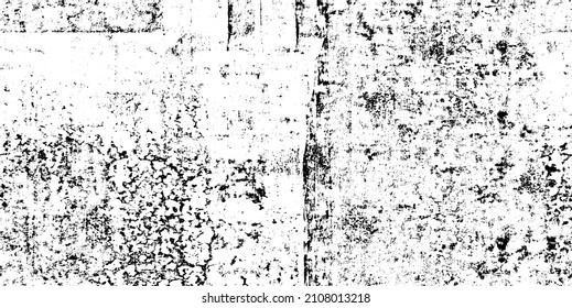 Rough black and white texture vector. Distressed overlay texture. Grunge background. Abstract textured effect. Vector Illustration. Black isolated on white background. EPS10.