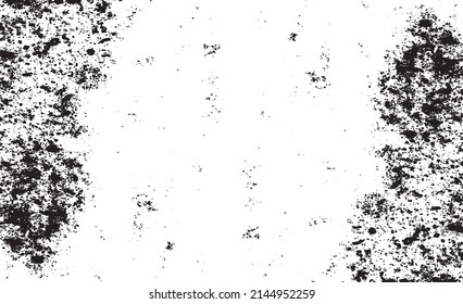 Rough black and white texture vector. Distressed overlay texture. Grunge background. Abstract textured effect. Vector Illustration. Black isolated on white background. EPS10.