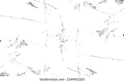 Rough black and white texture vector. Distressed overlay texture. Grunge background. Abstract textured effect. Vector Illustration. Black isolated on white background. EPS10.