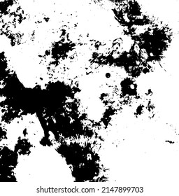 Rough black and white texture vector. Distressed overlay texture. Grunge background. Abstract textured effect. Vector Illustration. Black isolated on white background. EPS10.