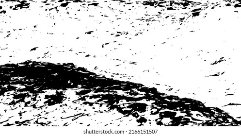 Rough black and white texture vector. Distressed overlay texture. Grunge background. Abstract textured effect. Vector Illustration. Black isolated on white background. EPS10.