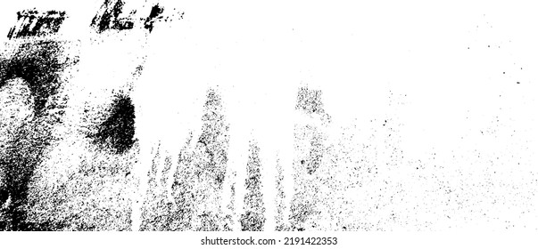 Rough black and white texture vector. Distressed overlay texture. Grunge background. Abstract textured effect. Vector Illustration. Black isolated on white background. EPS10.