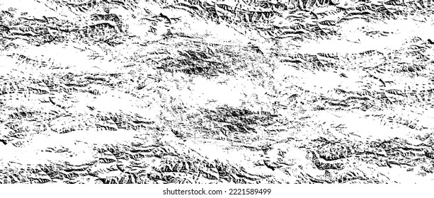 Rough black and white texture vector. Distressed overlay texture. Grunge background. Abstract textured effect. Vector Illustration. Black isolated on white background. EPS10.