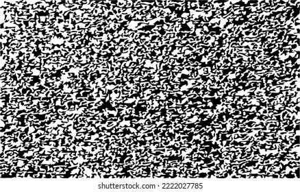 Vector de textura gruesa en blanco y negro. Textura superpuesta angustiada. Borde de fondo. Efecto texturado abstracto. Ilustración vectorial. Negro aislado sobre fondo blanco. EPS10.