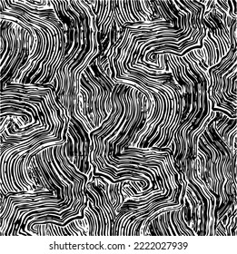 Vector de textura gruesa en blanco y negro. Textura superpuesta angustiada. Borde de fondo. Efecto texturado abstracto. Ilustración vectorial. Negro aislado sobre fondo blanco. EPS10.