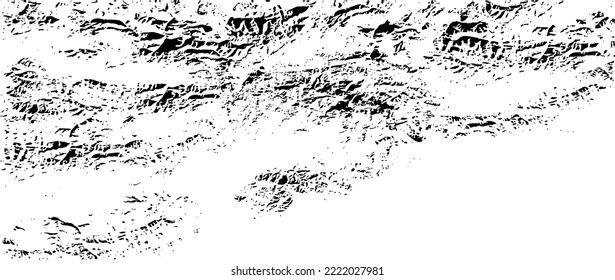 Rough black and white texture vector. Distressed overlay texture. Grunge background. Abstract textured effect. Vector Illustration. Black isolated on white background. EPS10.